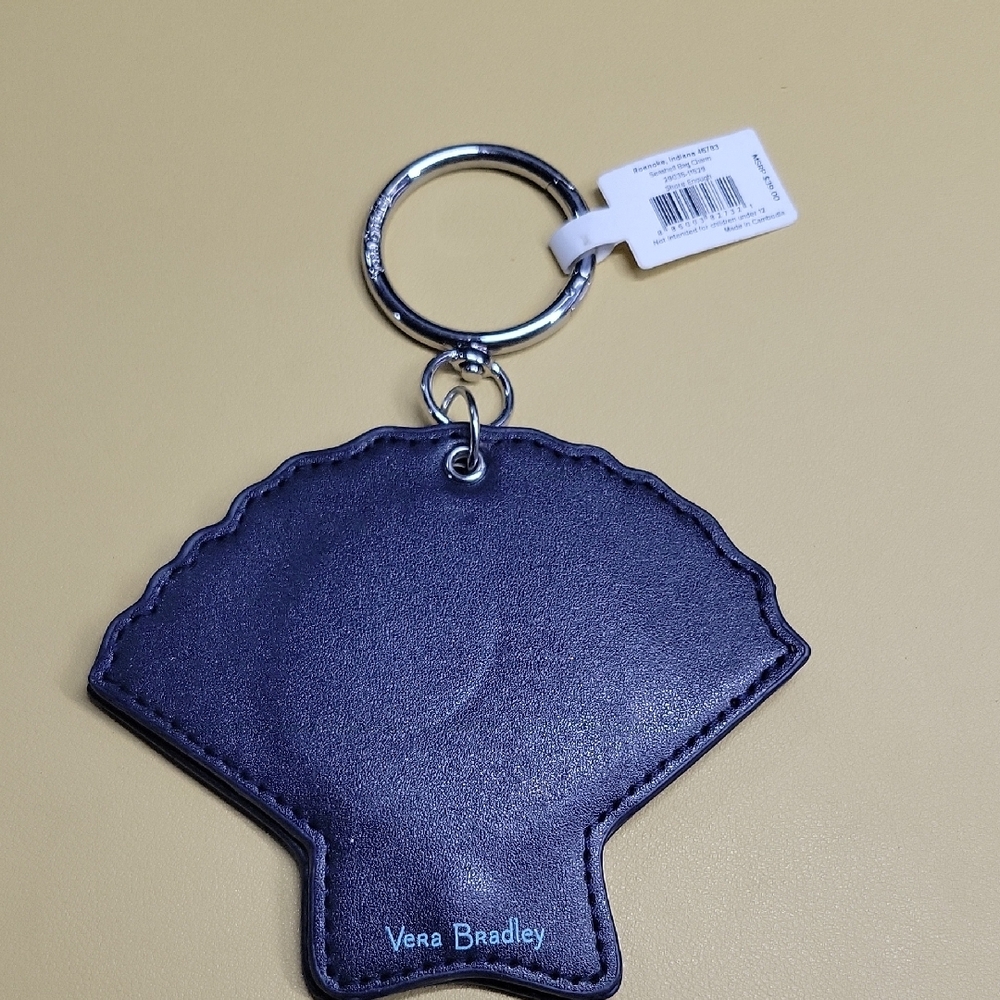 Vera Bradly Blue Shell Keychain - Picture 2 of 3